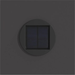 vidaXL Ηλιακό LED Φως Δρόμου 2 pcs Μαύρο Κρύο Ρολαρισμένο Χάλυβα