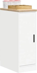 vidaXL ντουλάπι αποθήκευσης γκαράζ Λευκό 30x51x85 εκ μασίφ ξύλο πεύκο