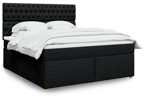 ΚΡΕΒΑΤΙ BOXSPRING ΜΕ ΣΤΡΩΜΑ ΜΑΥΡΟ 180X200 ΕΚ. ΥΦΑΣΜΑΤΙΝΟ 3293668