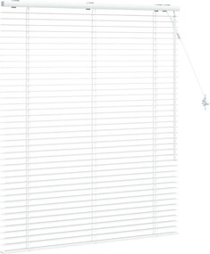 vidaXL Βενετσιάνικη Σκίαση Λευκό 100 x 130 cm 35 mm