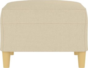 vidaXL Υποπόδιο Κρεμ 70 x 55 x 41 εκ. Υφασμάτινο