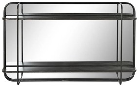 Τοίχο καθρέφτη DKD Home Decor Μαύρο 80 x 12 x 50 cm