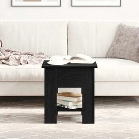 vidaXL Τραπεζάκι καφέ Μαύρο Δρυς 40x40x42 εκ. Επεξεργασμένο ξύλο