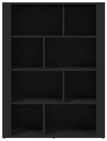 Ντουλάπι Μαύρο 80x30x106 εκ. από Επεξεργασμένο Ξύλο - Μαύρο