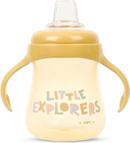 Ποτήρι Εκπαιδευτικό 250ml Saro Little Explorers Ώχρα 51405