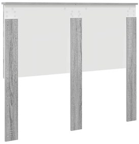 vidaXL Κεφαλάρι με κεφαλάρι Γκρίζο Σονομα 135 cm Επεξεργασμένο ξύλο