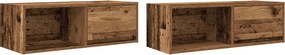 vidaXL Έπιπλα Τηλεόρασης 2 τεμ. 80x31x25,5 εκ. Επεξεργασμένο Ξύλο