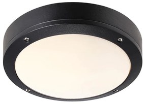 Φωτιστικό Οροφής - Πλαφονιέρα Desi 22 77636003 E27 IP44 22,3x7cm Black Nordlux Aluminium, Plastic