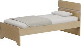 Κρεβάτι Μονό Samuela Λευκό, για Στρώμα 90x190 εκ.