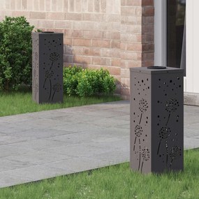 vidaXL Ηλιακό LED Φως Δρόμου 2 pcs Θερμό λευκό 18 x 18 x 50 εκ.