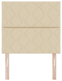 vidaXL Υφασμάτινο Κεφαλάρι Geometric με κεφαλάρι Κρεμ 90 cm ύφασμα