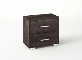 Intrahome Κομοδίνο με 2 συρτάρια σε χρώμα βέγγε 50x34x48 Intrahomesa-00652595