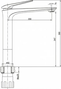 Tema Trend 61002 – Μπαταρία Επιτραπέζιου Νιπτήρα Χρωμέ
