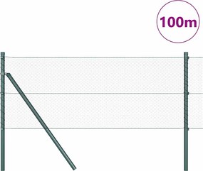 vidaXL Στύλος Περιφράξεων Πράσινο 100 x 0,8 μ (13 mm πλέγμα)