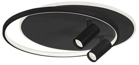 Φωτιστικό Οροφής -Πλαφονιέρα Smart 4265500 55x11,5cm Led 3386Lm 61W 3000K Black Viokef Acrylic,Steel