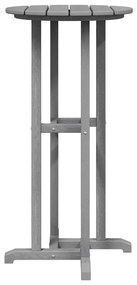 vidaXL Τραπέζι μπαρ Ανοιχτό γκρι 55 x 55 x 107 cm HDPE
