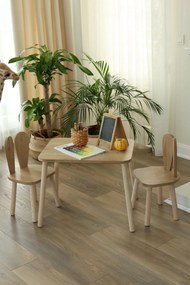Παιδικό Σετ Τραπεζιού Καφέ CLEVEL 50x45x60