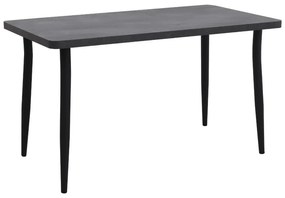 Τραπέζι Levico Megapap Mdf - μεταλλικό χρώμα σκούρο γκρι σκυροδέματος 130x75x75εκ.