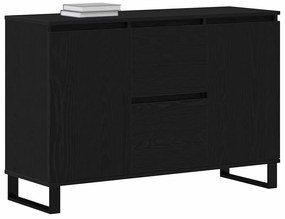 vidaXL Πλαϊνό γραφείο Μαύρη δρυς 101.5 x 35 x 70 εκ Επεξεργασμένο ξύλο
