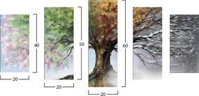 ΠΕΝΤΑΠΤΥΧΟΣ ΠΙΝΑΚΑΣ MDF FOUR SEASONS HM7206.05 100X60x0,3 εκ.