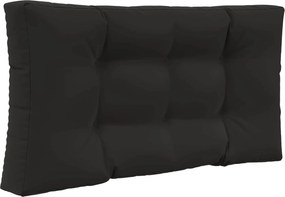 vidaXL Μαξιλάρι Καναπέ Εξωτερικού Χώρου 3 pcs Μαύρο Πολυεστέρας