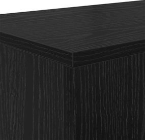 vidaXL Μαύρη Δρυς 160 x 30 x 74 εκ