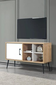 Έπιπλο Τηλεόρασης Sapphire Δρυς / Ανθρακί SOCLO 100x35x20
