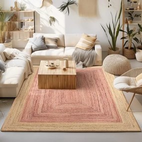 Beauty Home Χαλί Tropic Art 9139 160x230 Μπεζ,Ροζ