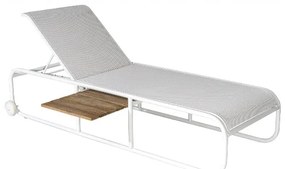 Metaxakis   Nemo/SL Sun-Lounger White, WITH Side Table  metax-01-00-2211 διάστ.205.0000 x 72.0000 x 98.0000