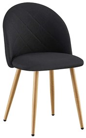 Καρέκλα Rio 11.1607 Με Ύφασμα Black
