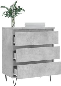 vidaXL Ντουλάπι Γκρι Σκυροδέματος 60x35x70 εκ. Επεξεργασμένο Ξύλο