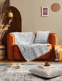 Ριχτάρι FOLK GREY Γκρι Ριχτάρι διθέσιου καναπέ: 170 x 250 εκ. MADI