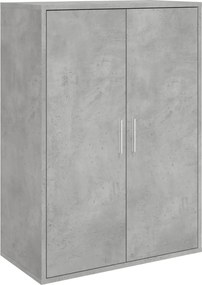 vidaXL Ντουλάπι Γκρι Σκυροδέματος 60x31x84 εκ. Επεξεργασμένο Ξύλο