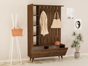 Έπιπλο Εισόδου Καρυδί FLATON 112x35x170