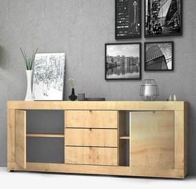 Μπουφές Ocean Megapap χρώμα φυσικό οξιάς 210x45x86εκ.