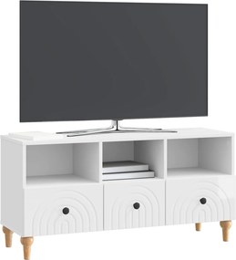 vidaXL Ντουλάπι TV 102 x 34,5 x 50 εκ. Υψηλής Στιλπνότητας Λευκό