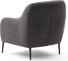 Πολυθρόνα Ανθρακί VENUS 1 70x77x77