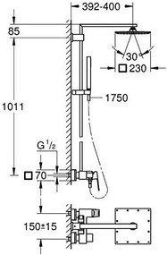 Κολώνα ντουζ Grohe Eurocube