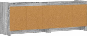vidaXL Ντουλάπι TV 130 x 33 x 47 cm Γκρι Sonoma