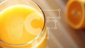 Σετ των 2 Intra Συλλεκτικό Ξύλινο Παζλ Plywood  4mm - Ποτήρι χυμό πορτοκαλιού στο τραπέζι Σε Ξύλινο Κουτί - Διαστάσεις: 10x10 cm – 25 κομμάτια