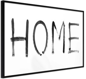 Αφίσα - Simply Home (Horizontal) - 45x30 - Μαύρο - Χωρίς πασπαρτού