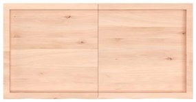 vidaXL Πάγκος Μπάνιου 120x60x(2-4) εκ. από Ακατέργαστο Μασίφ Ξύλο
