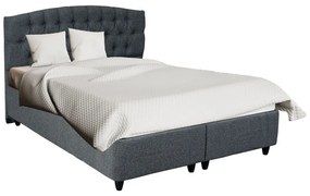 Intrahome Κρεβάτι Lanse Intrahome διπλό με αποθηκευτικό χώρο μπουκλέ ανθρακί 160x200εκ | SKU: INTRAPA-433111128