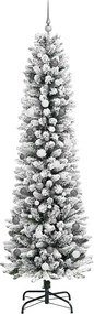 vidaXL Τεχνητό Χριστουγεννιάτικο Δέντρο με 300 LED Λευκό 240 cm