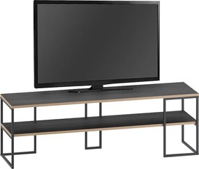 Έπιπλο τηλεόρασης Friday black wood 140x37x45εκ