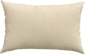 vidaXL Μαξιλάρι Καναπέ 2 pcs Κρεμ 60 x 40 cm ύφασμα