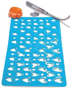 Πατάκι Αντιολισθητικό Hearts 00052.009 Turquoise 37Χ71 37x71cm PVC