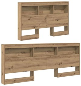 vidaXL Κεφαλάρι Αποθήκης artisan δρυς 120 cm Επεξεργασμένο ξύλο