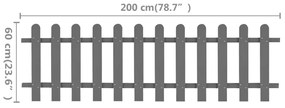 ΦΡΑΧΤΗΣ ΚΗΠΟΥ 200 X 60 ΕΚ. ΑΠΟ WPC 42818