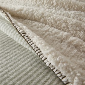 Κάλυμμα κρεβατιού από βαμβάκι και sherpa, Anoti